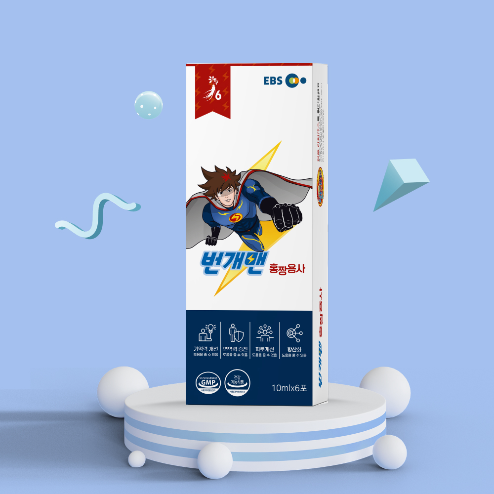 강개상인 번개맨 홍짱용사(10ml×36포) 맑음용사증정